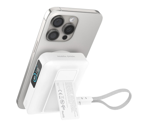 Mobile Origin 10000 mAh Qi2 TFT Display Semi-solid PowerBank PB19 USB-C - 1537916 - zdjęcie 8